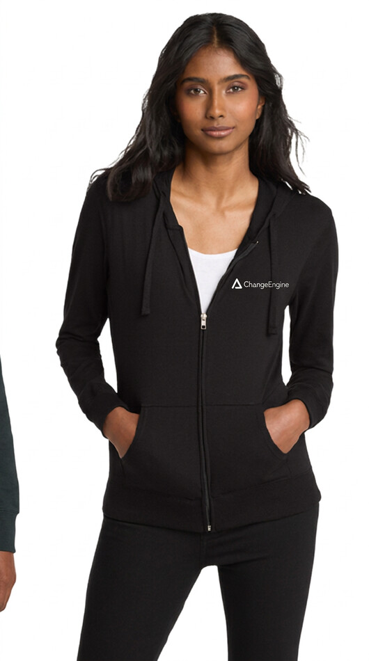District® Women’s Fitted Jersey Full-Zip Hoodie