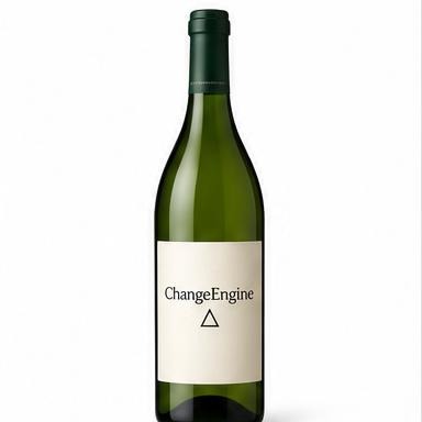 Labeled CA Champagne Sparkling Wine with Full- Color Custom Label